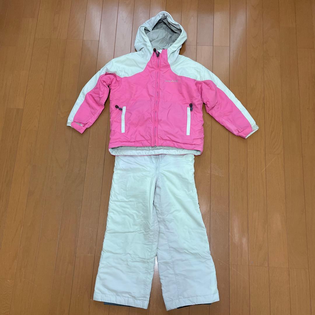 値下げ！mont-bellスキーウェアセット 子ども用