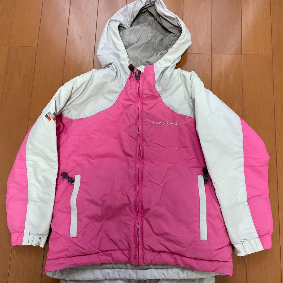 値下げ！mont-bellスキーウェアセット 子ども用