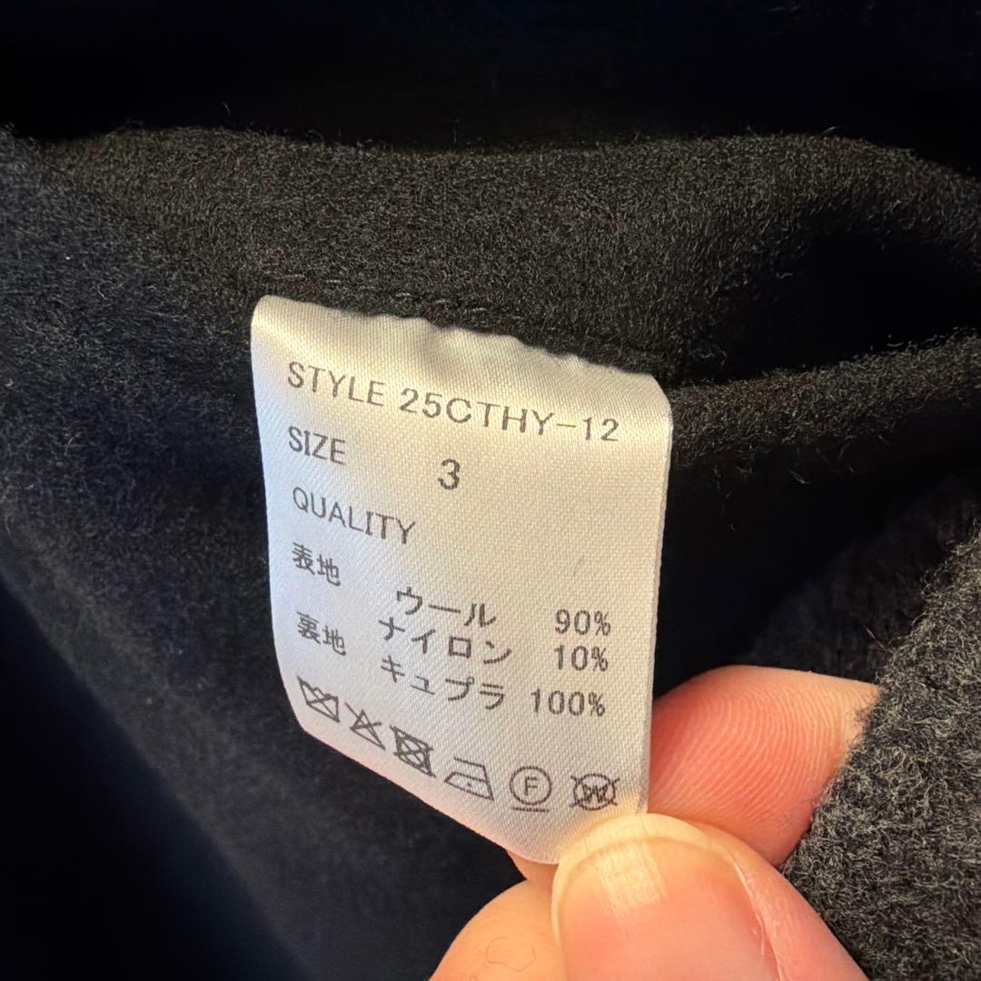 ト*ト様 WIDE CURVE TROUSERS Jackal WOOL