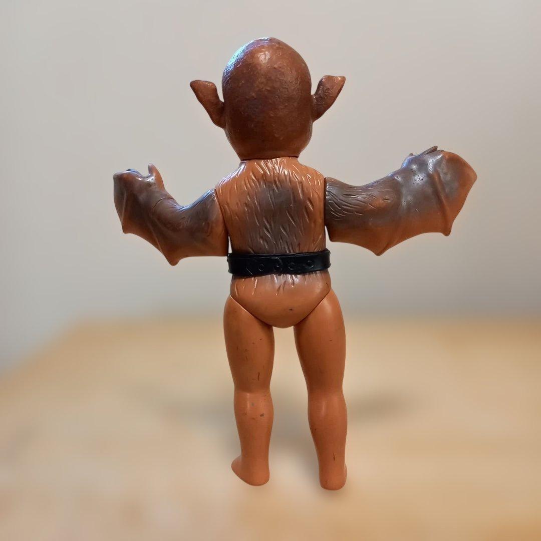 仮面ライダーコウモリ男ソフビ当時物