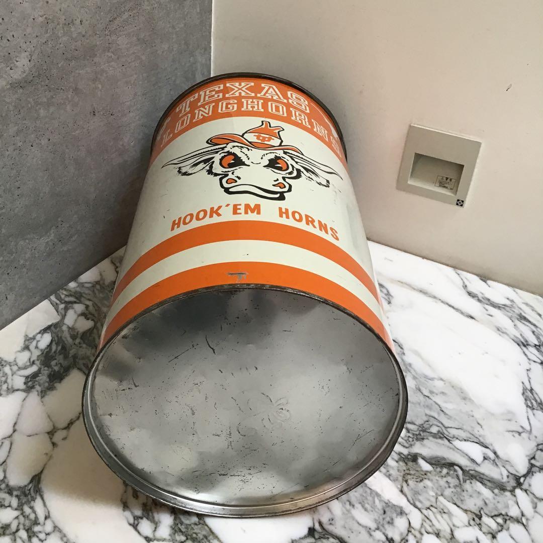 アメフト ビンテージ ブリキ缶 テキサス・ロングホーンズ・フットボール