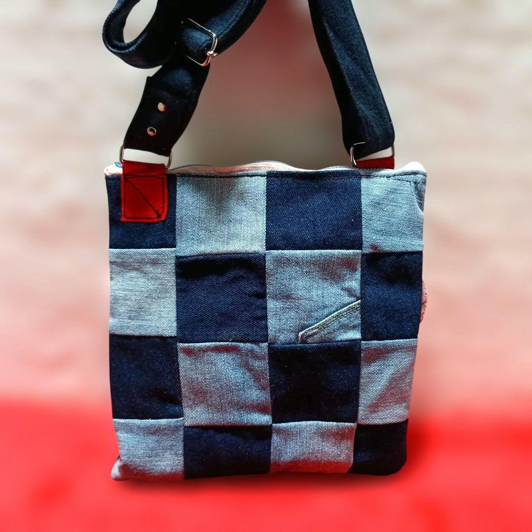 monaca様オーダー依頼品です！！ デニムリメイクミニショルダーバッグ　３点