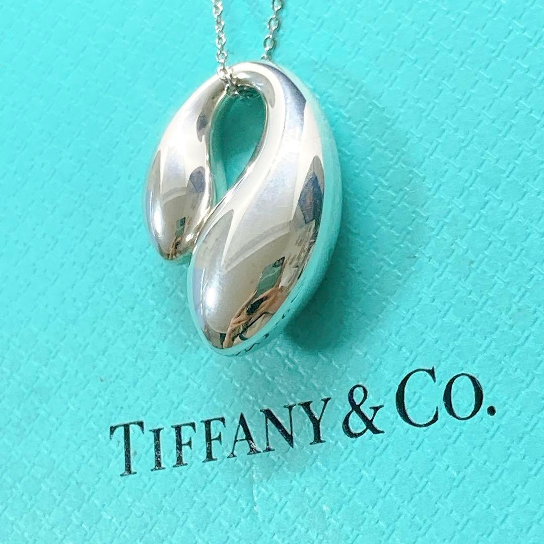 【美品】ティファニー ダブルティアドロップ ネックレス 925 シルバー 希少