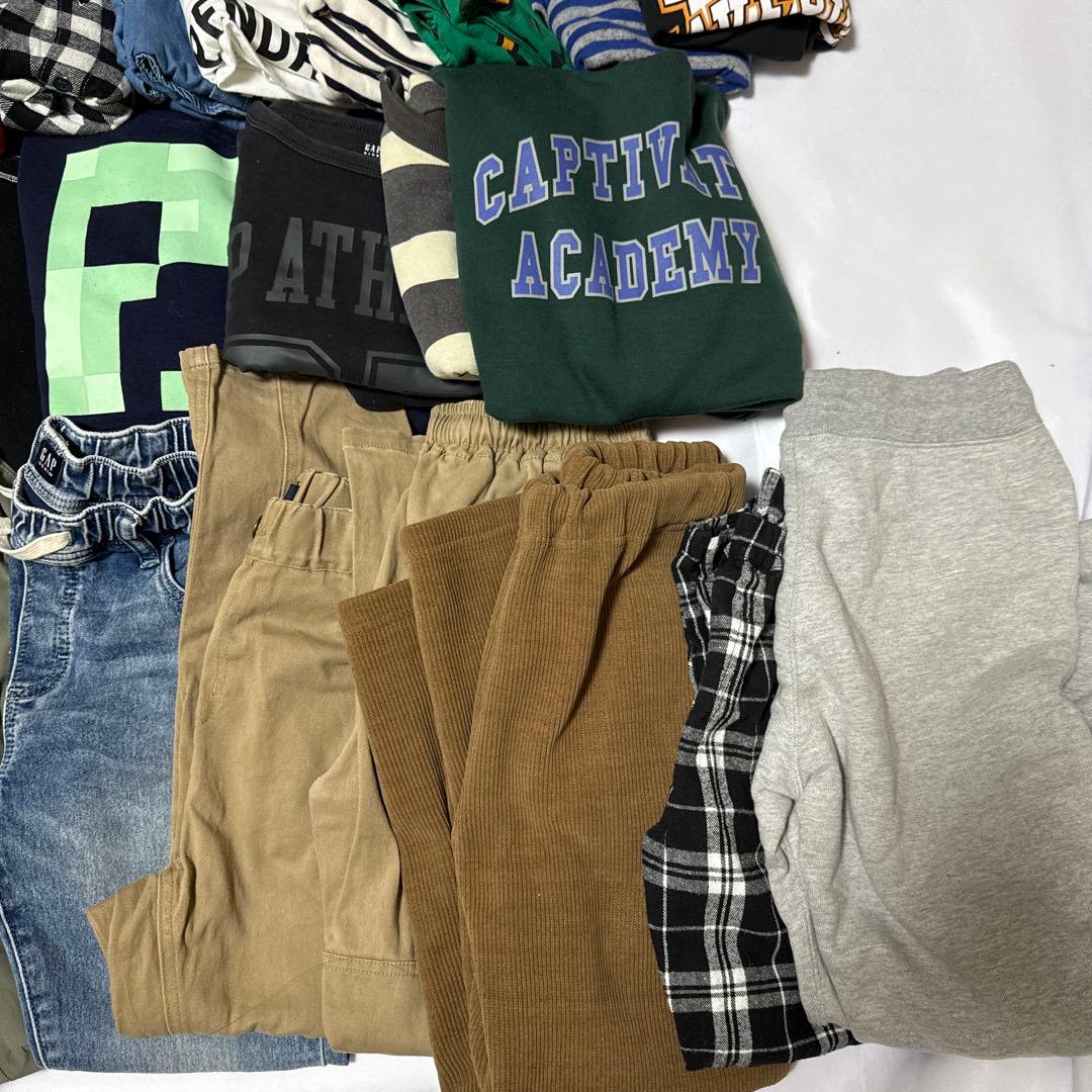 美品　140 男の子　まとめ売り　トレーナー　パーカー　ロングパンツ　2７点