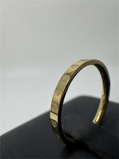 K18ゴールド ハート模様リング 1g 11号 即日発送