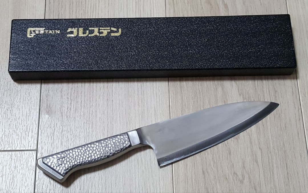 【業者研ぎ済み】グレステン 洋出刃 216wm 刃渡り16cmステンレスハンドル