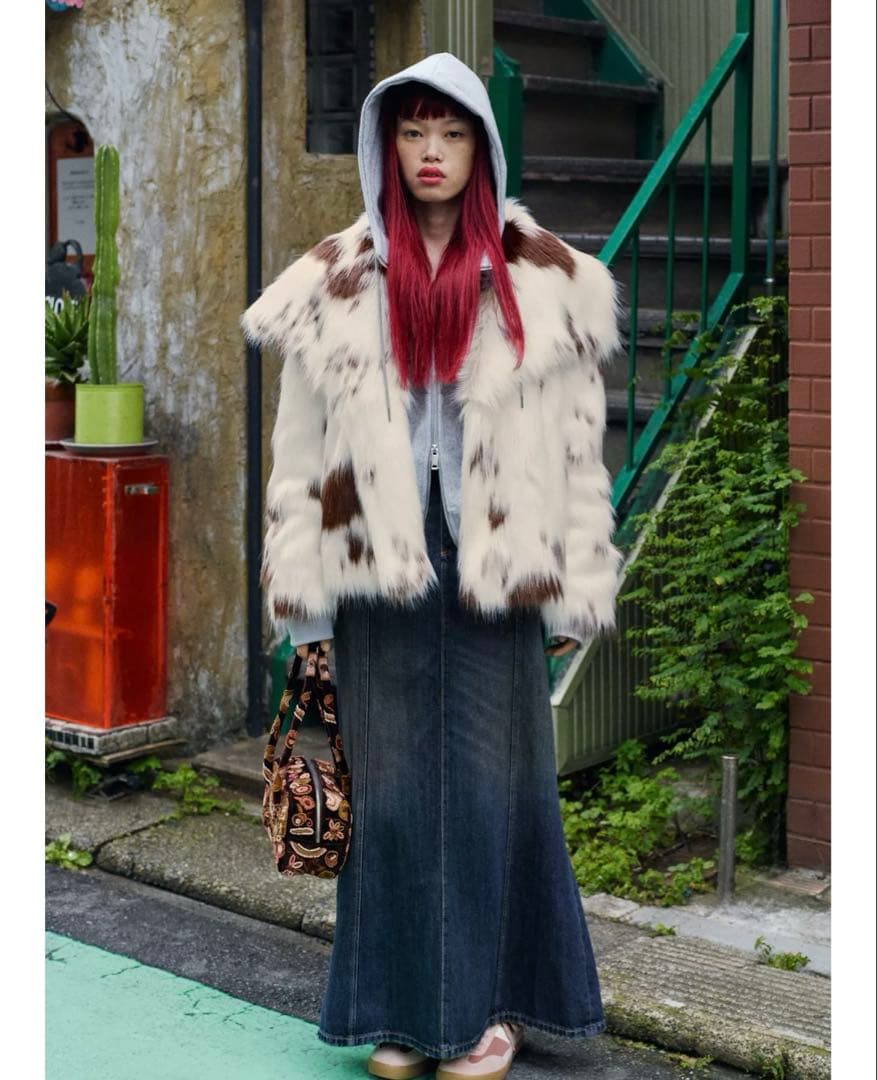 タグ付新品★ZARAのLIMITED EDITIONフェイクファージャケット★S