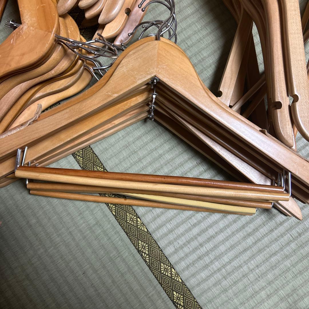 木製スリムハンガー　50本