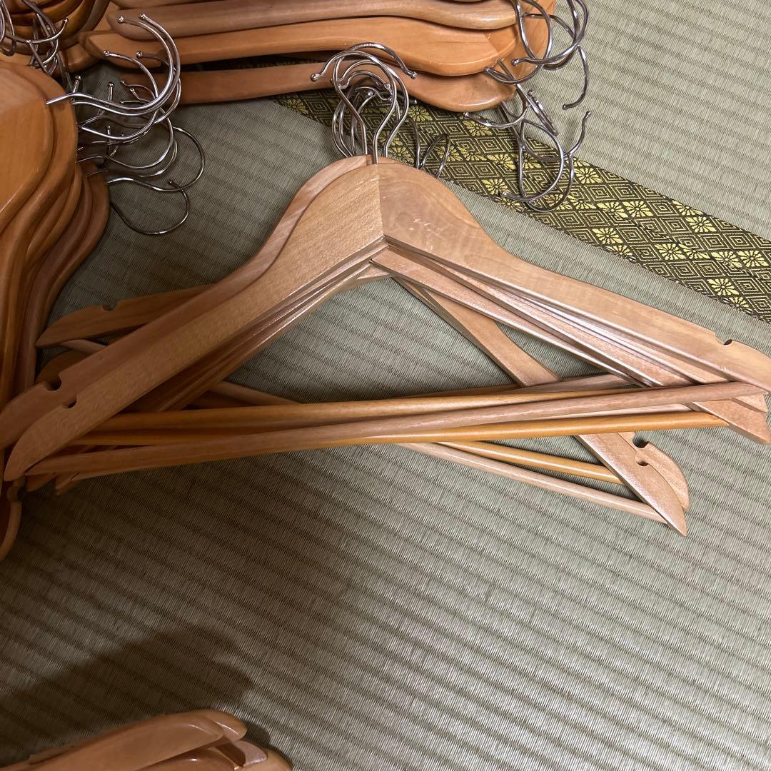 木製スリムハンガー　50本