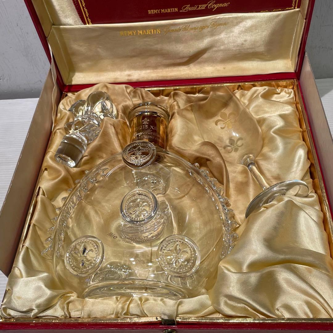 ②Baccarat レミーマルタン ルイ13世 グラス　空瓶 バカラ　箱入り