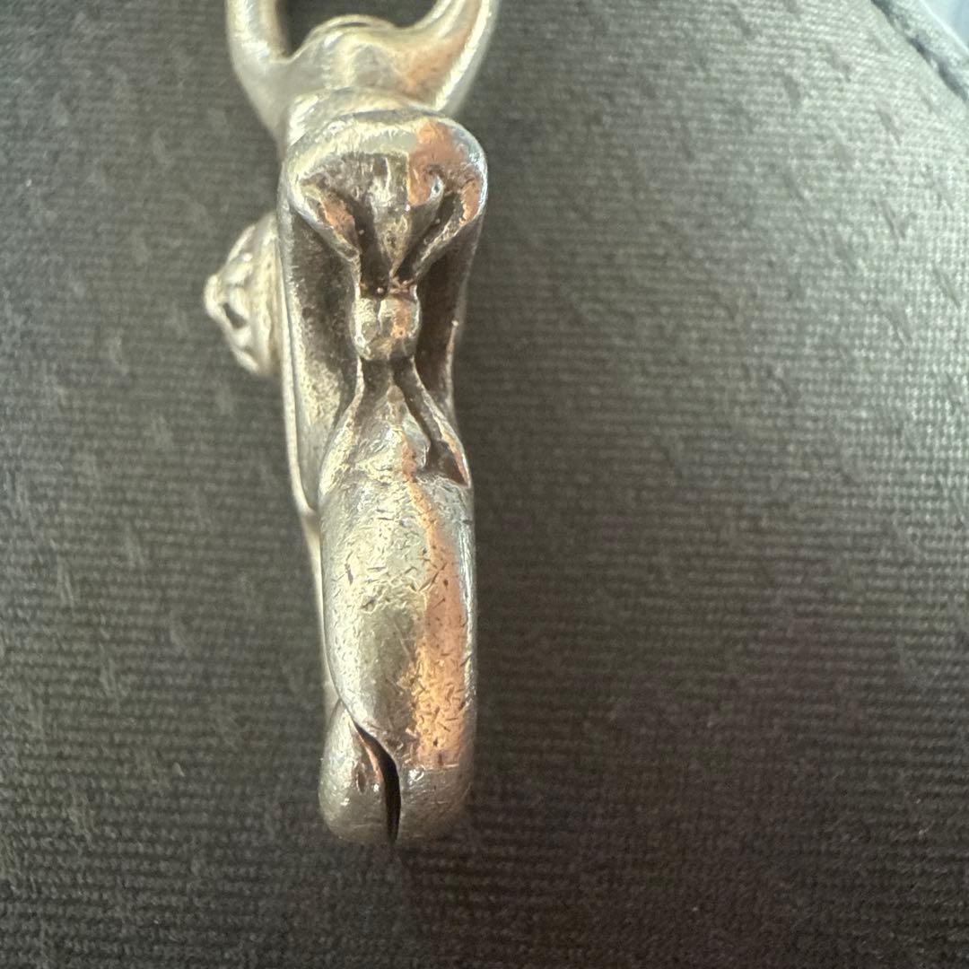 正規品 クロムハーツ Wベルトループ フレアボタンウォレットチェーン