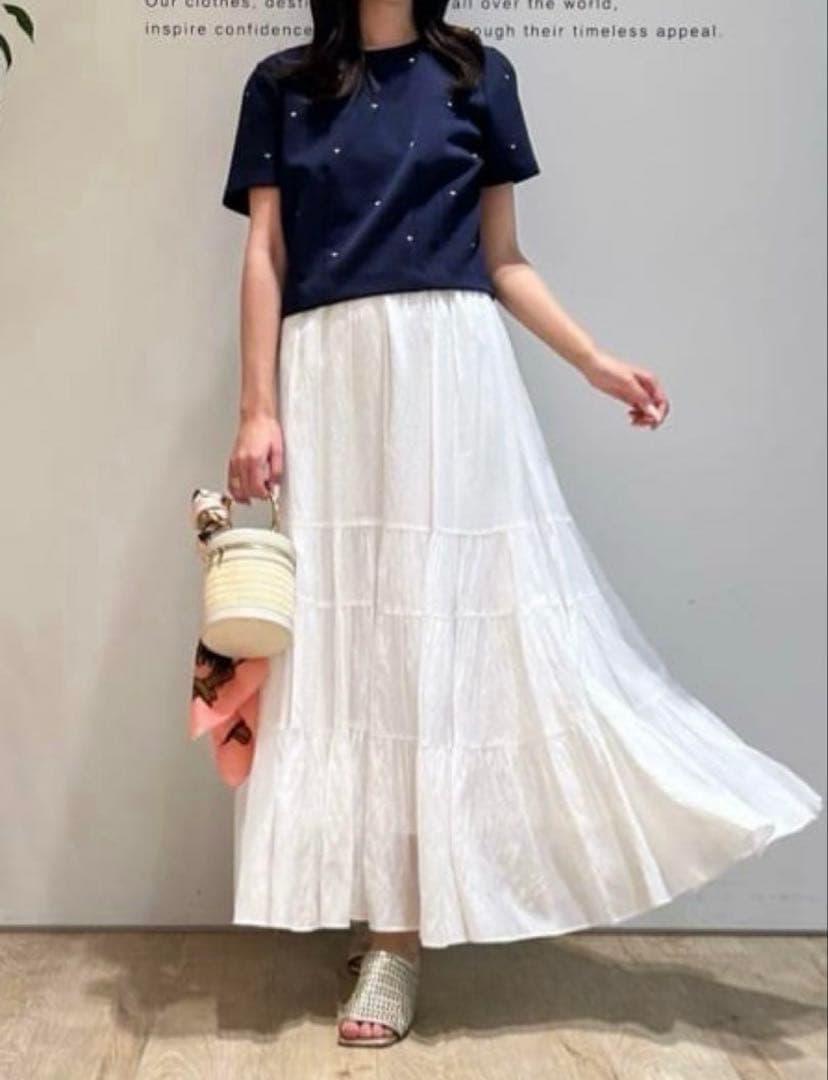 タグ付き新品未使用　JUSGLITTY ハート刺繍クロップドカットソー