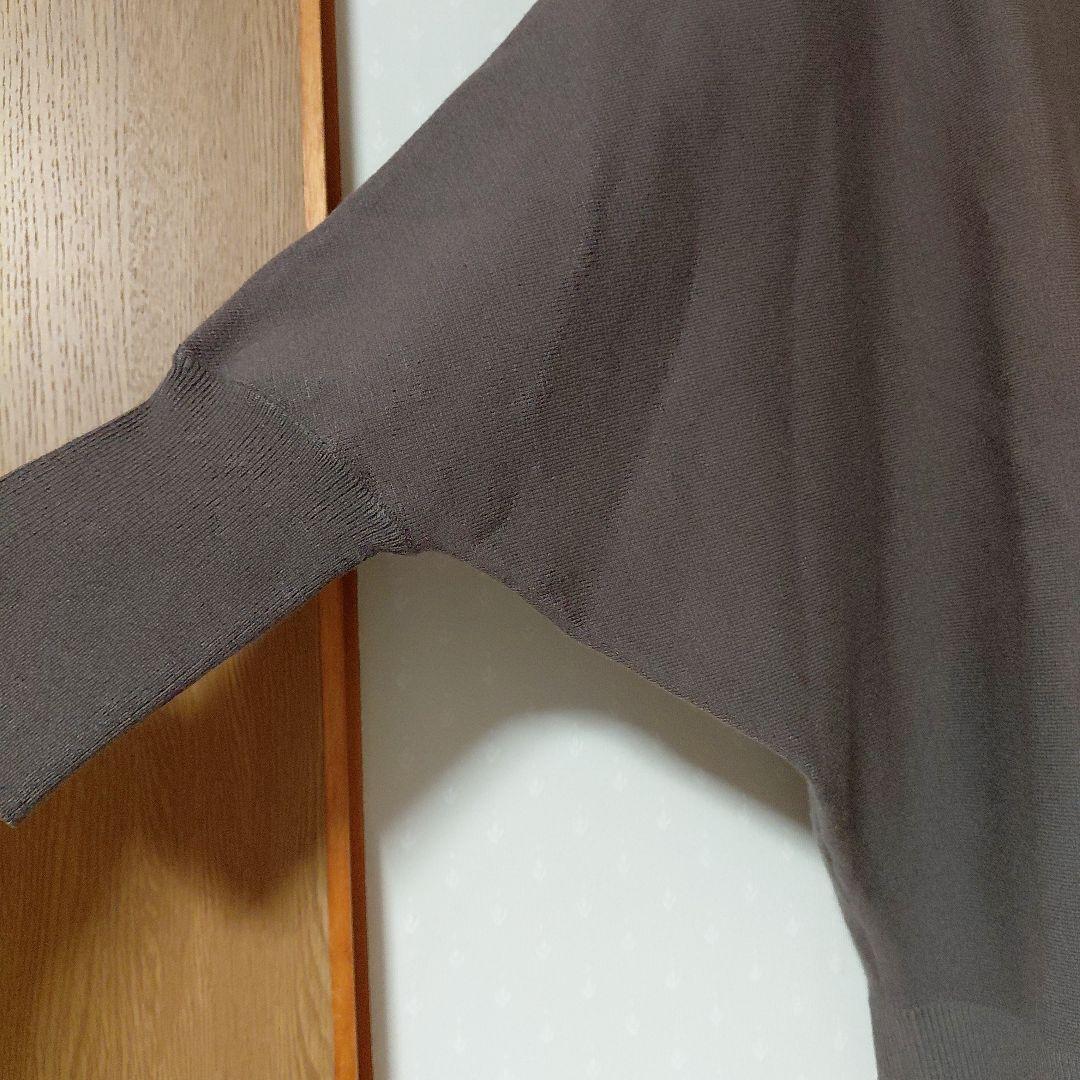 新品タグクチューム　QTUME ドルマンニットチャコール　セブンフェアリー