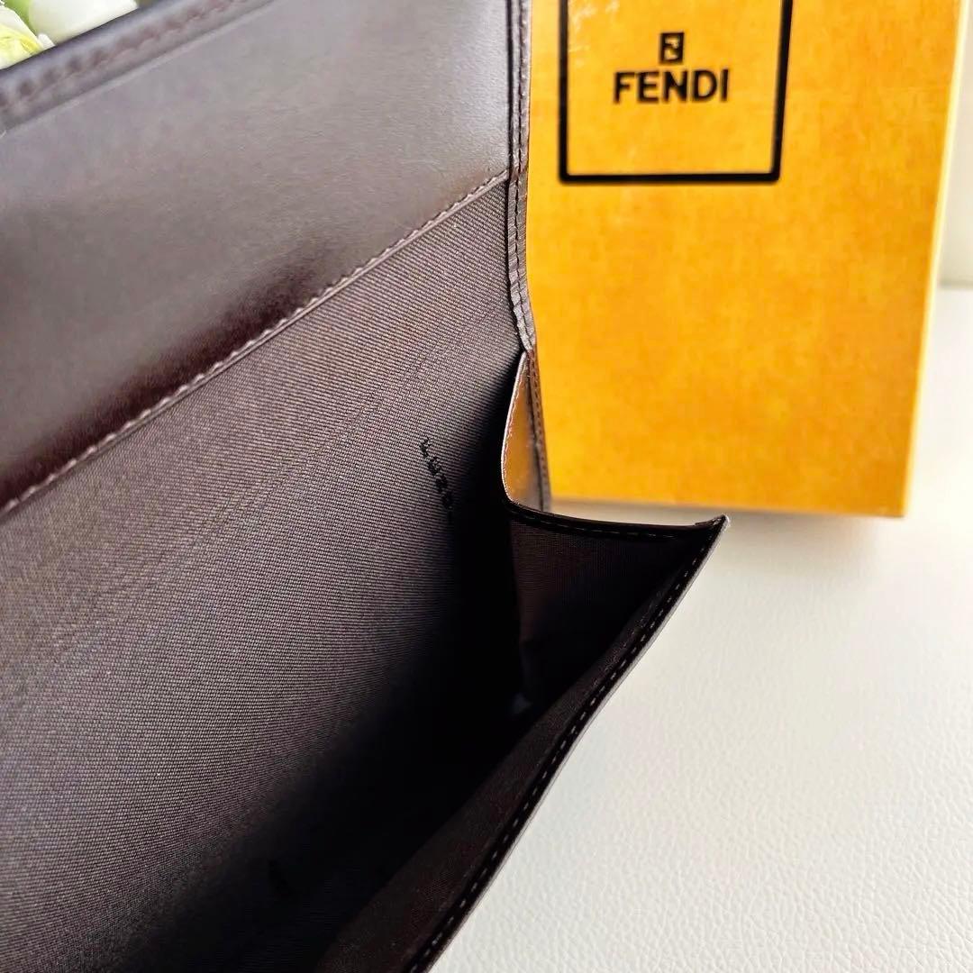 FENDI 長財布 FFロゴ ブラウン