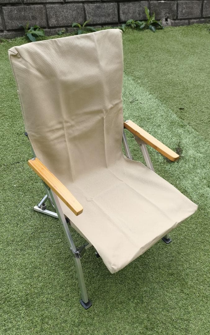 スノーピーク ローチェア30(カーキ)、帆布専用カバー、クッションシート