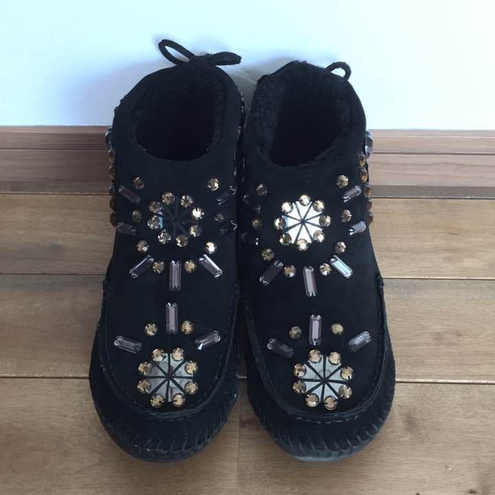 【再値下げ】TORY BURCH トリーバーチ ビジュームートンブーツ モカシン