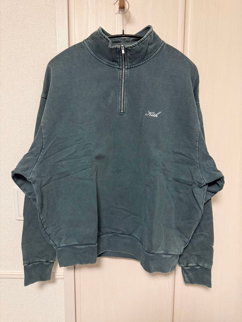 m*a様 Kith ダークグリーン クォータージップ Ꮮサイズ