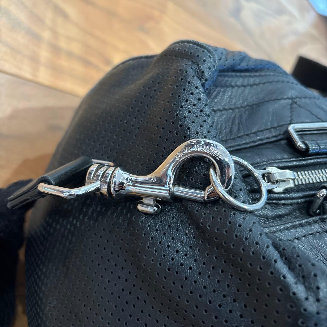 【希少】Dior homme ディオールオム ドゥビル パンチングレザー