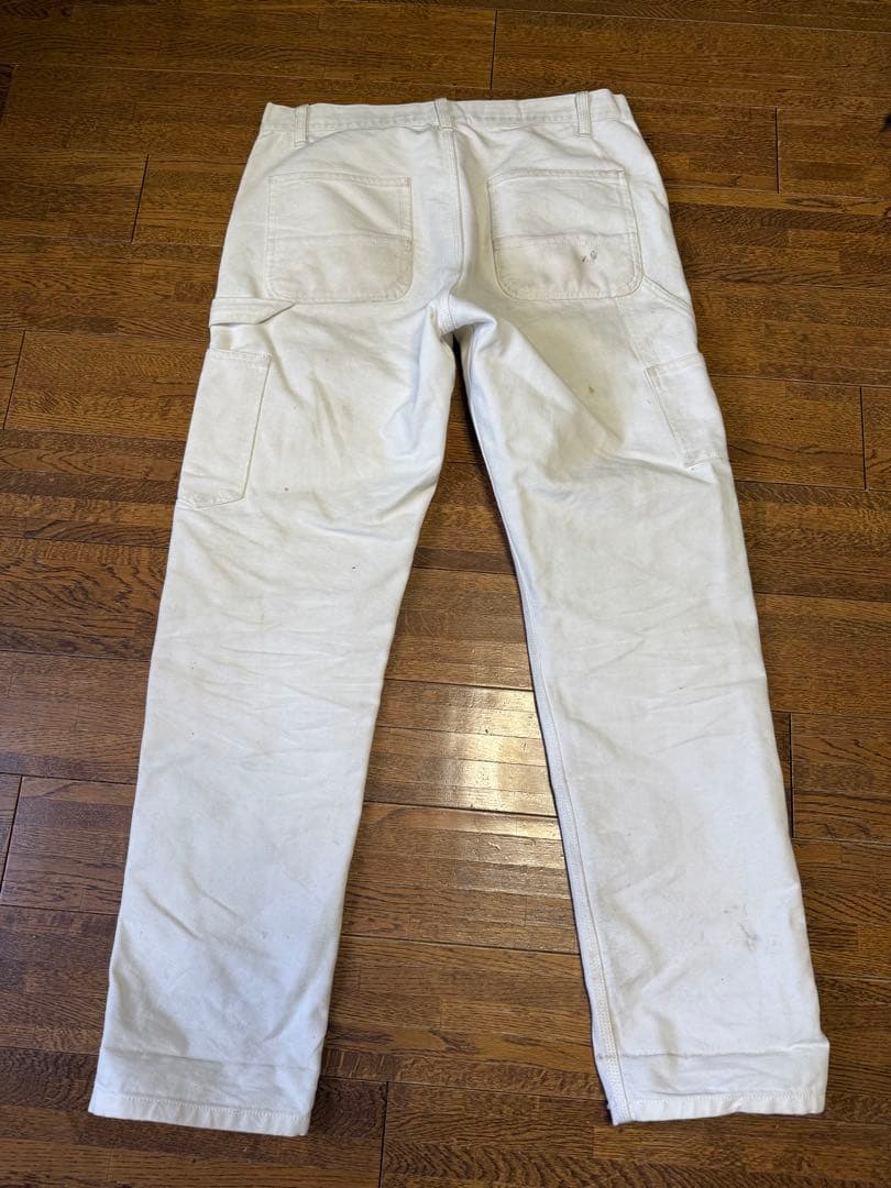 カーハート ダブルニー ワークパンツ ホワイト W32×L32