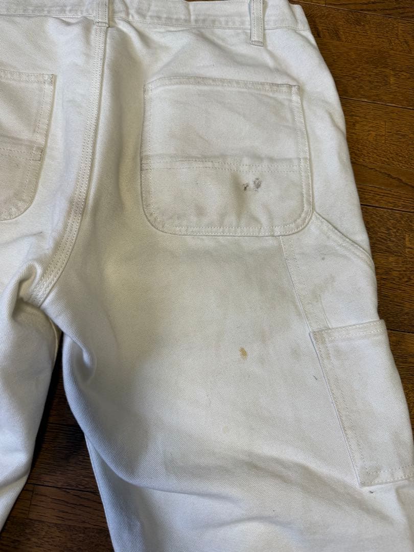 カーハート ダブルニー ワークパンツ ホワイト W32×L32