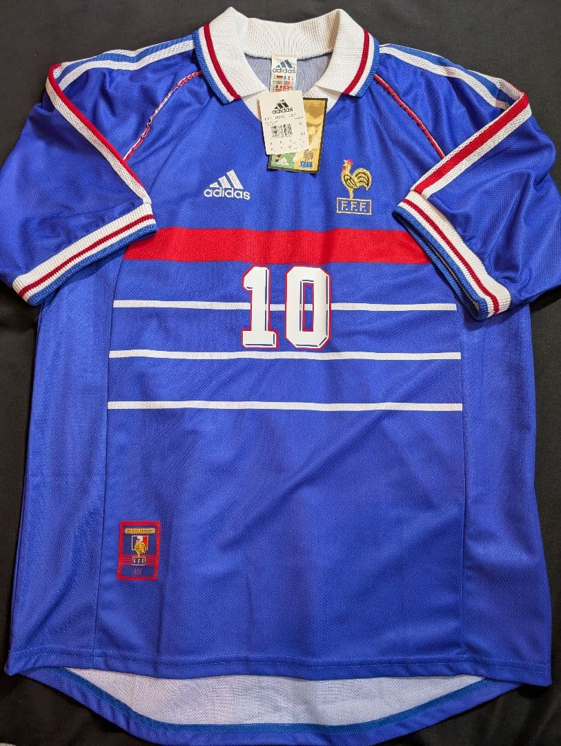 【当時物・新品タグ付き！】ジネディーヌ・ジダン/フランス代表/ホーム/98年W杯