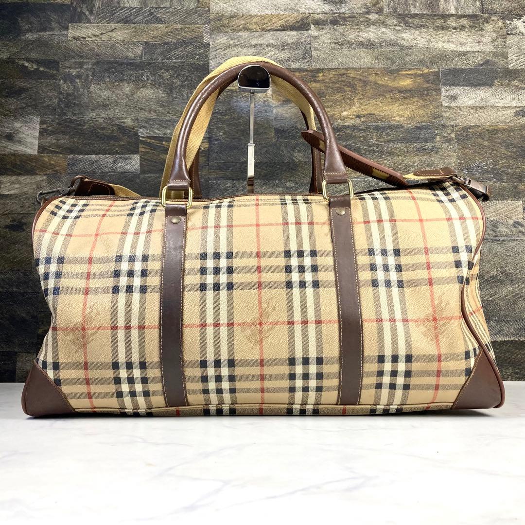 BURBERRY ノバチェック PVC 2way ボストンバッグ