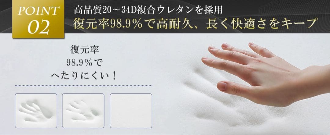 【高反発23cm厚】マットレス シングル