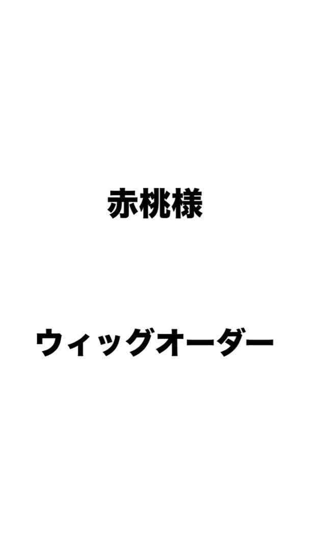 赤桃様 ウィッグオーダー 2月27まで