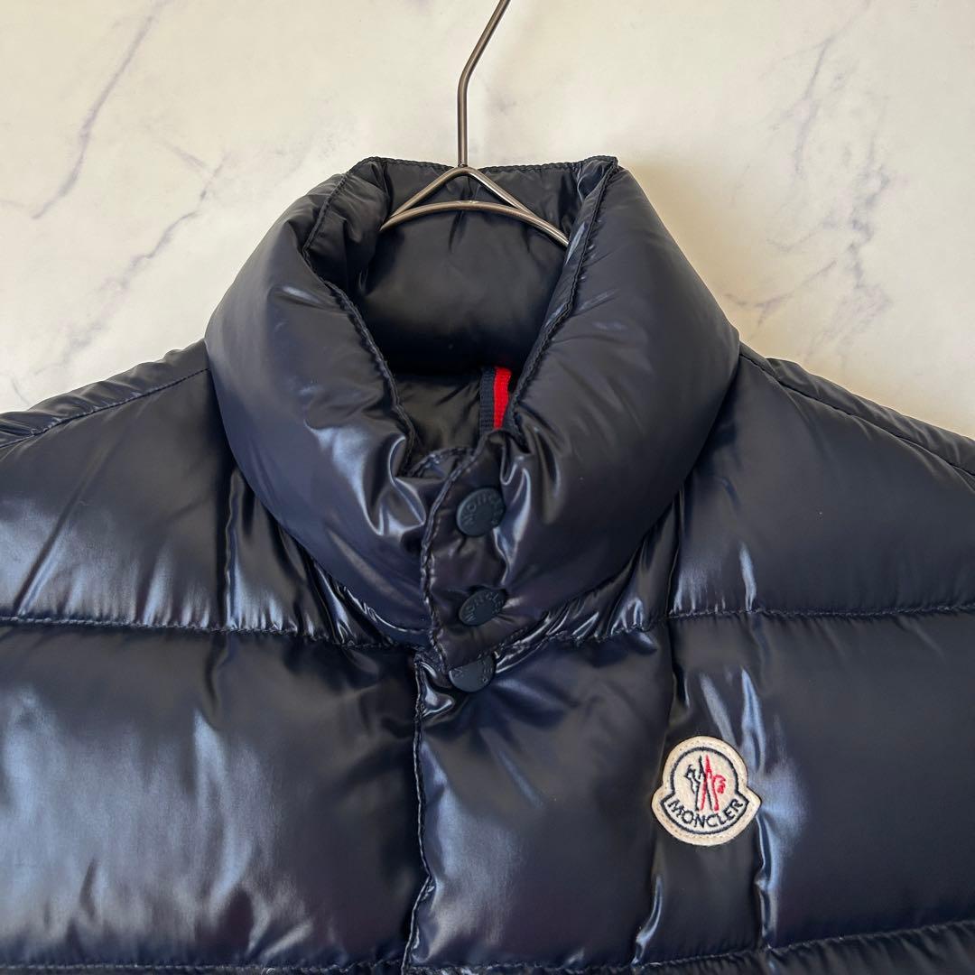 未使用級 モンクレール ダウンベスト GIDE ワッペン ネイビー