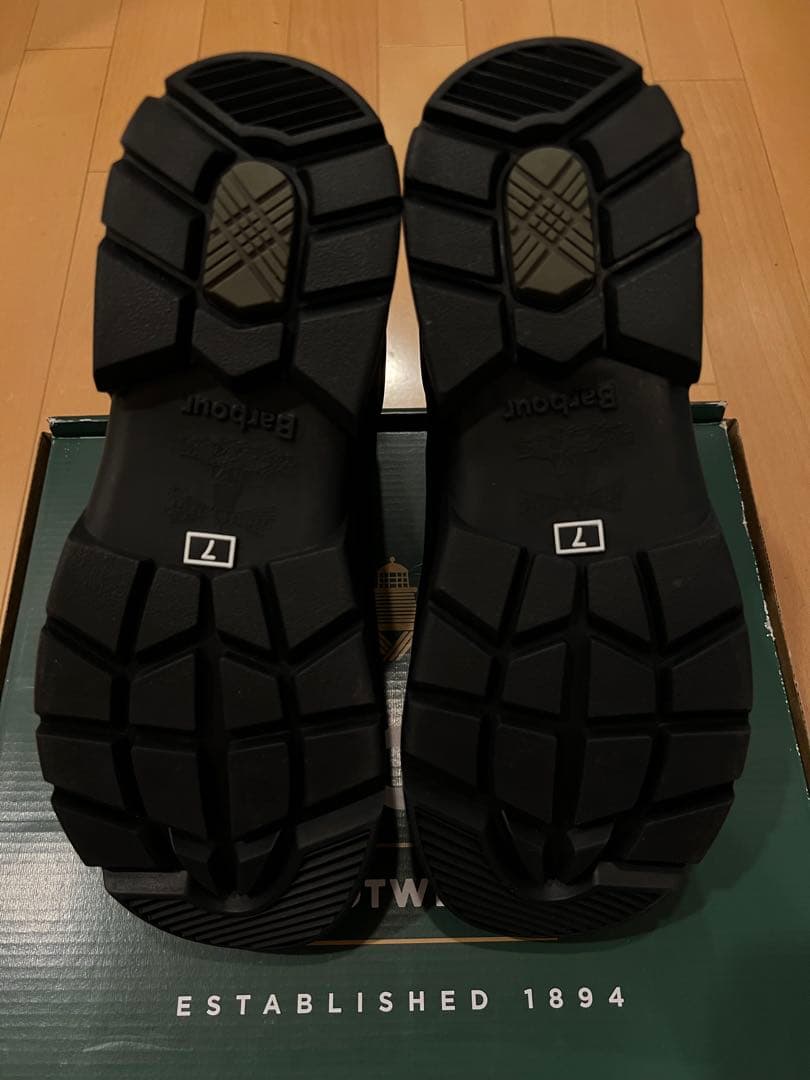 美品 Barbour レインブーツ ブラック