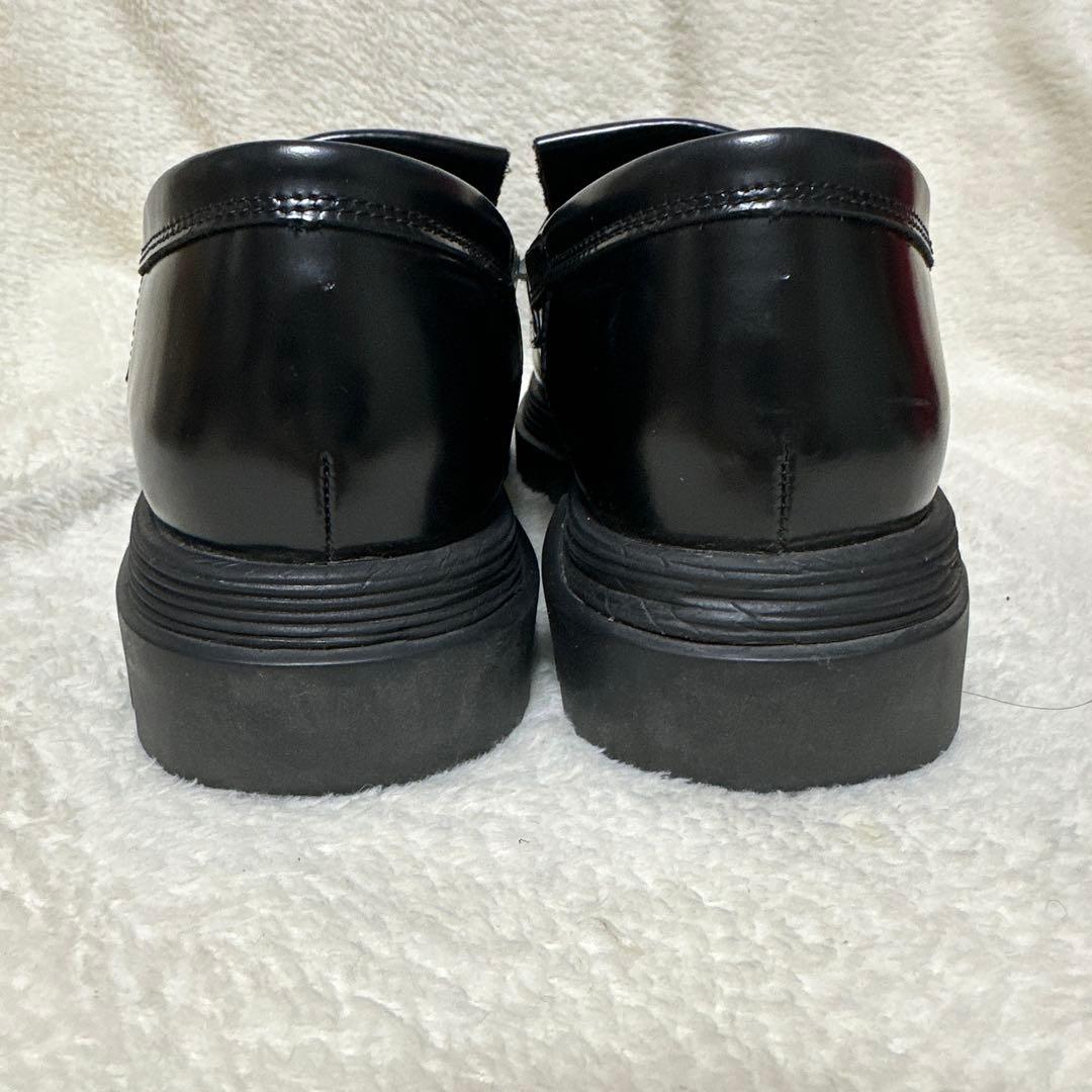 アシックス　ランウォーク　ローファー　24cm　フリンジ　レディース　EE 黒