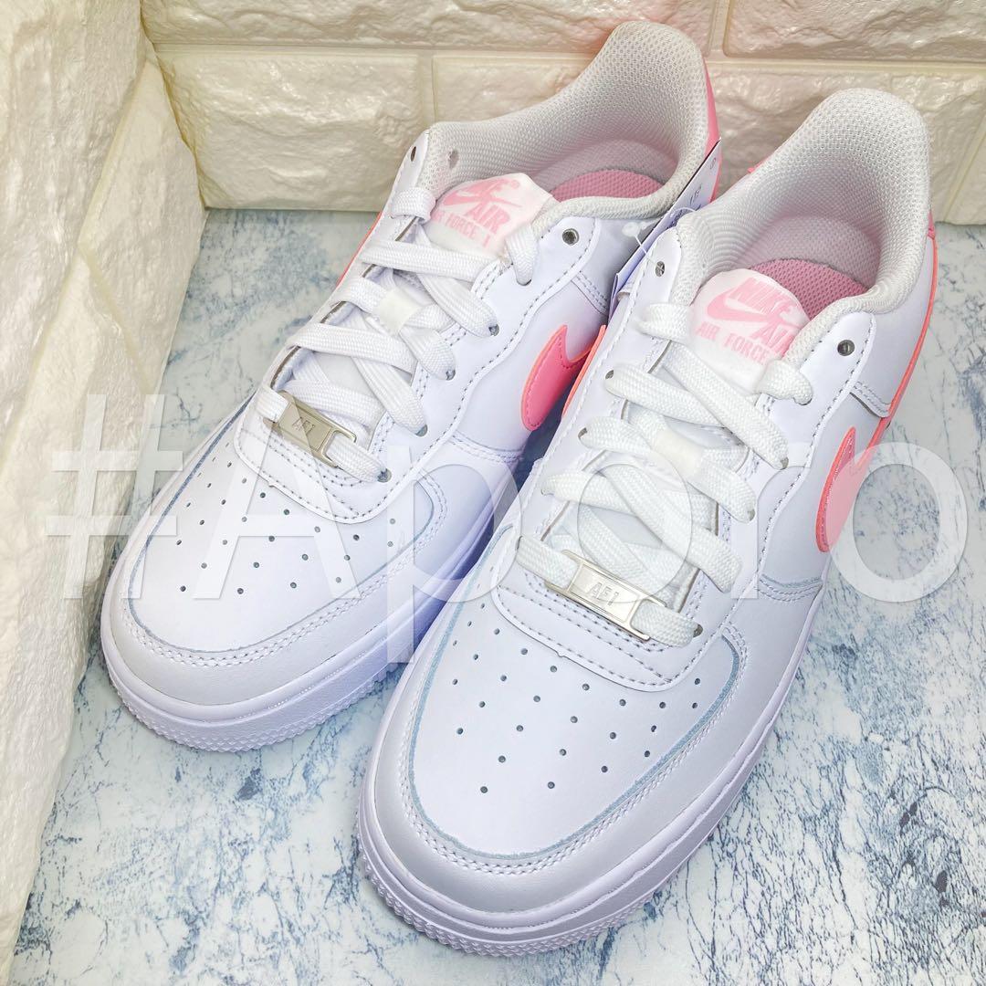 NIKE ナイキ AIR FORCE 1 エアフォース1 ピンク ホワイト 24