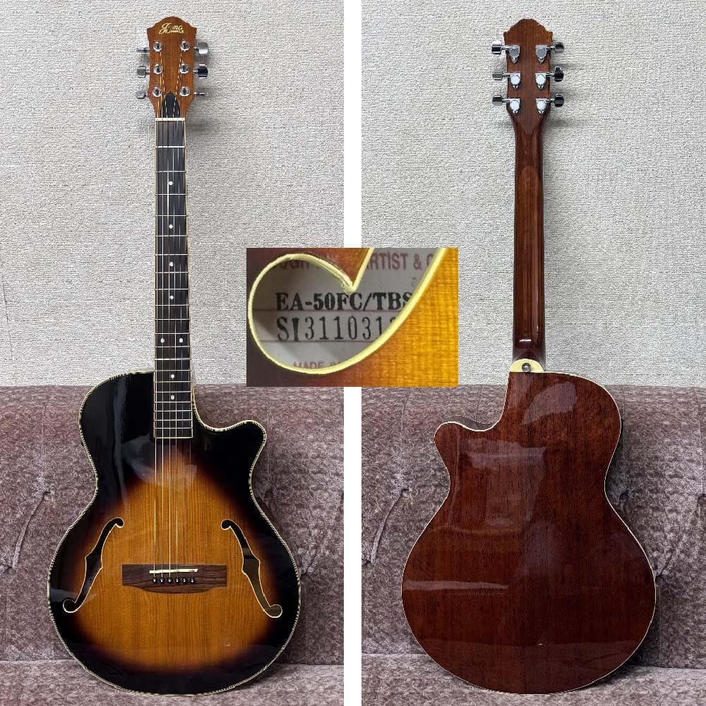 希少 ジュノ JUNO EA-50FC/TBS エレアコ アコースティックギター