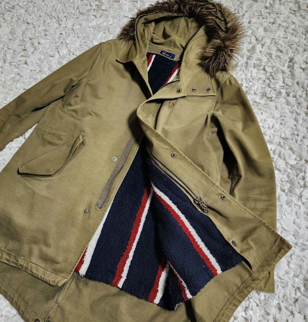 Viフレッドペリー ボアライナー付き モッズコート フィッシュテイル