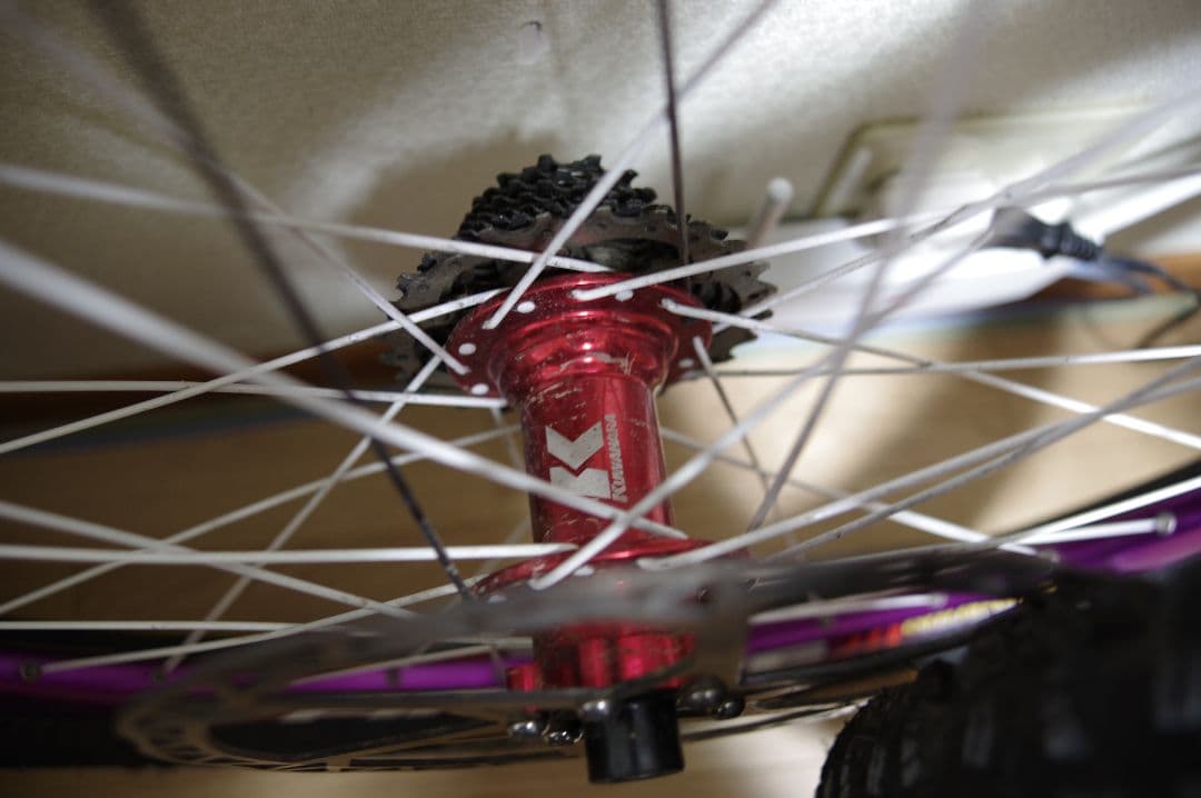 26インチMTBホイールタイヤ&ディスク&スプロケット付