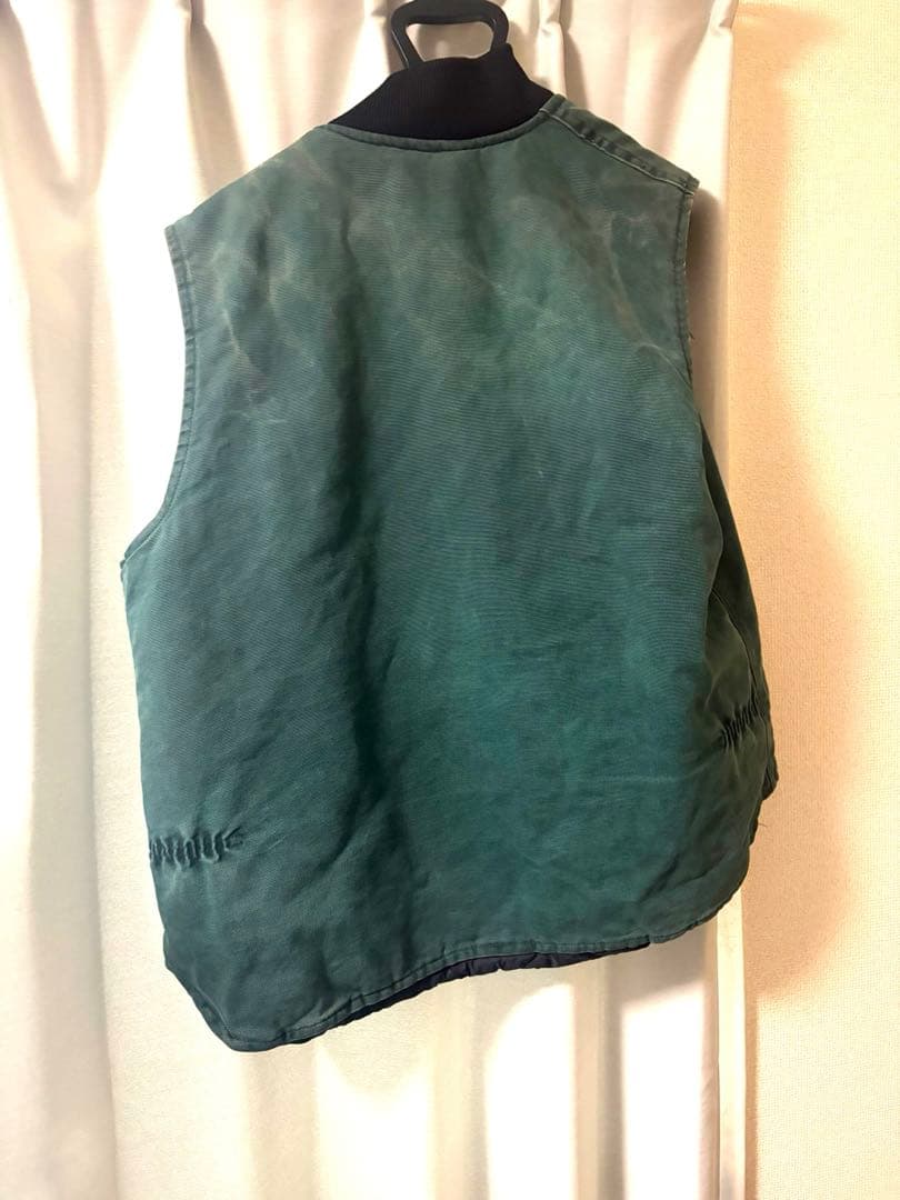 【大人気古着】carhartt ベスト XL モスグリーン