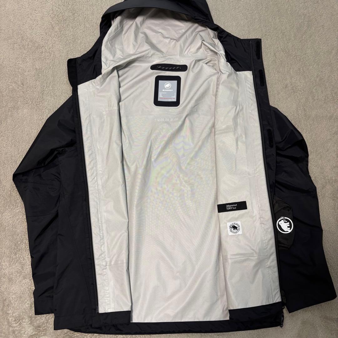 タグ付き MAMMUT マイクロレイヤー 2.0 ハードジャケット S ブラック