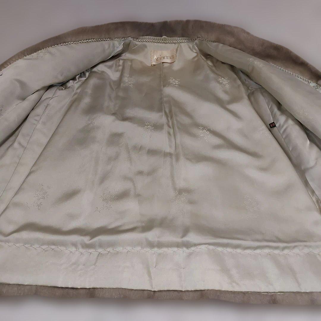 XLサイズ サファイアミンク 毛皮コート 毛並み上質 極上の肌触り ボリューム