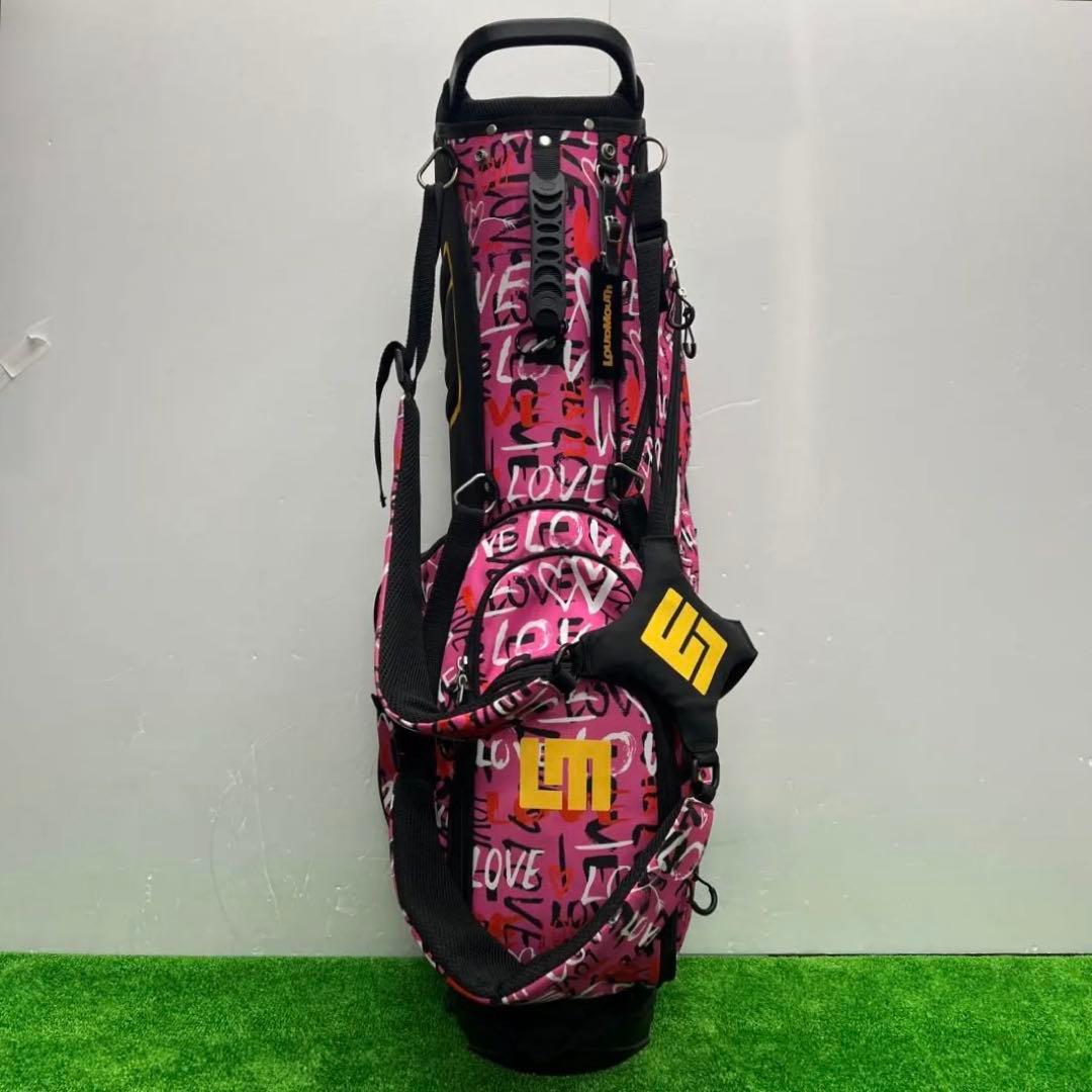 ラウドマウス　LOUDMOUTH キャディバッグ　8.5インチ　ゴルフ　ピンク