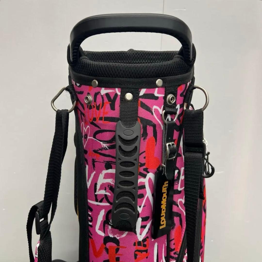 ラウドマウス　LOUDMOUTH キャディバッグ　8.5インチ　ゴルフ　ピンク