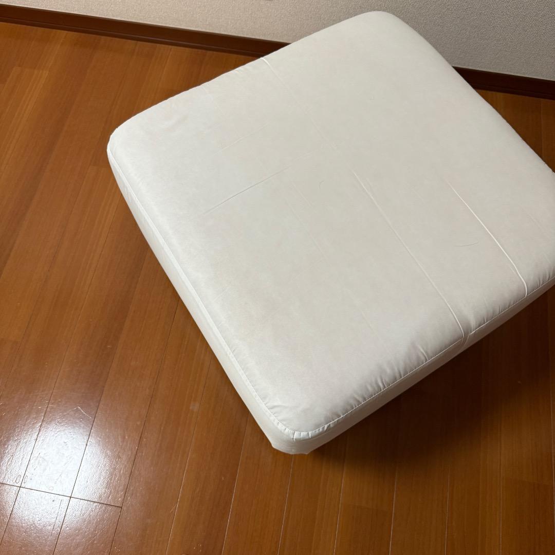 無印良品　ソファベンチ用オットマン　ブルー　深澤直人デザイン