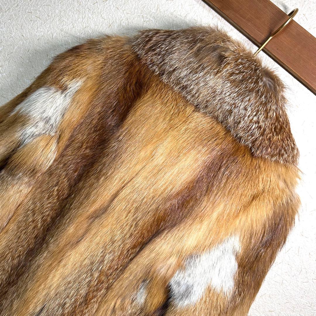 定価65万　フォックス　毛皮　コート　レディース　ブラウン