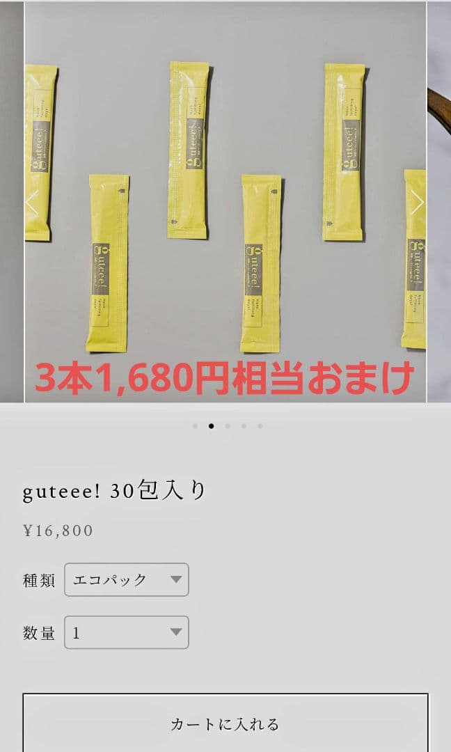 guteee! Hoteee! S　新品グッディ酵素ホッティ　tresse