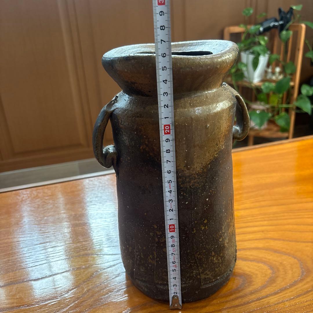 備前焼　耳付花入　久郷　剛司