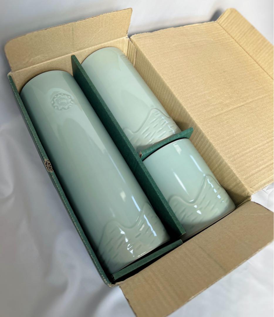 嵯峨御流　御所好　三和の筒　花器3点