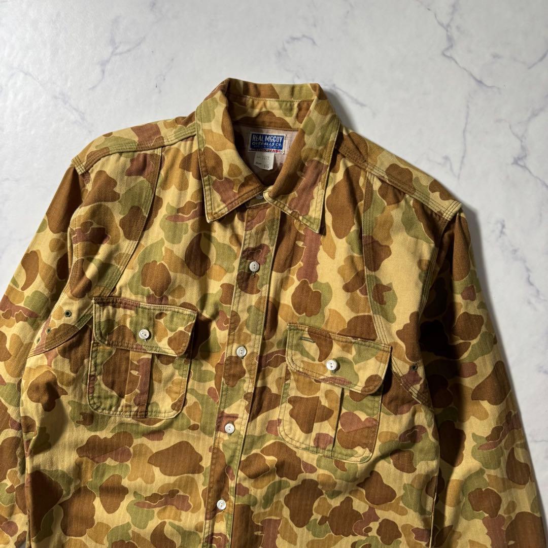 【美品】旧リアルマッコイズ　メディカルシャツ　ダックハンター　ミリタリー　迷彩柄