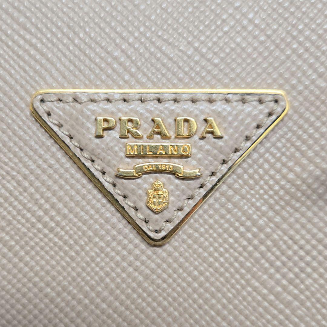 極美品✨プラダ サフィアーノキュイール ハンドバッグ ベージュ 1BG887