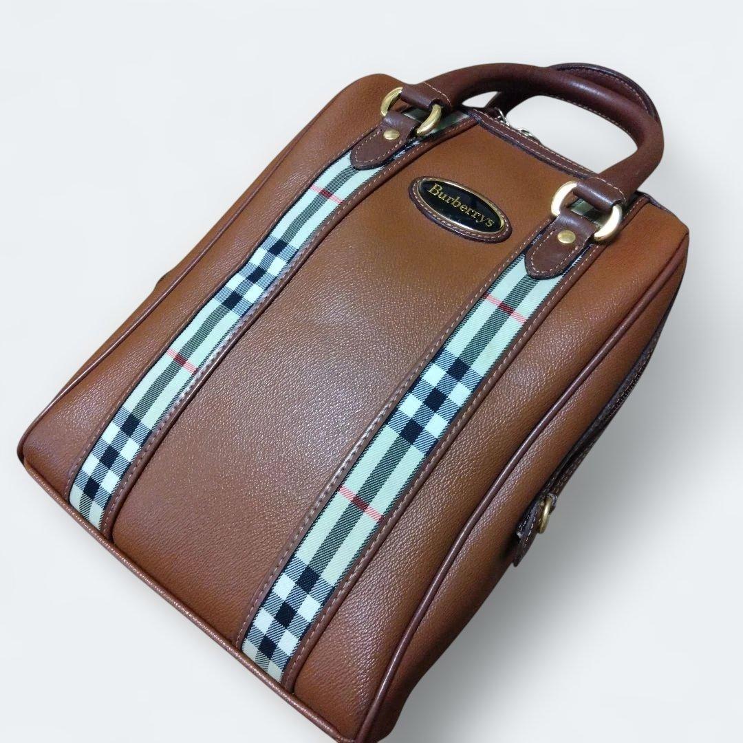 Burberrys　バーバリー シューズバッグ ブラウン ノバチェック ゴルフ