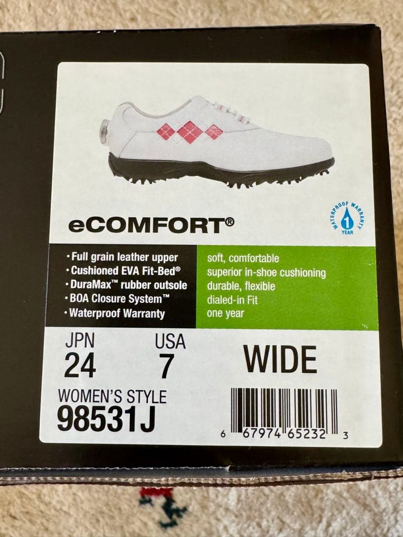 FootJoy eCOMFORT ゴルフシューズ フットジョイ　レディースBOA