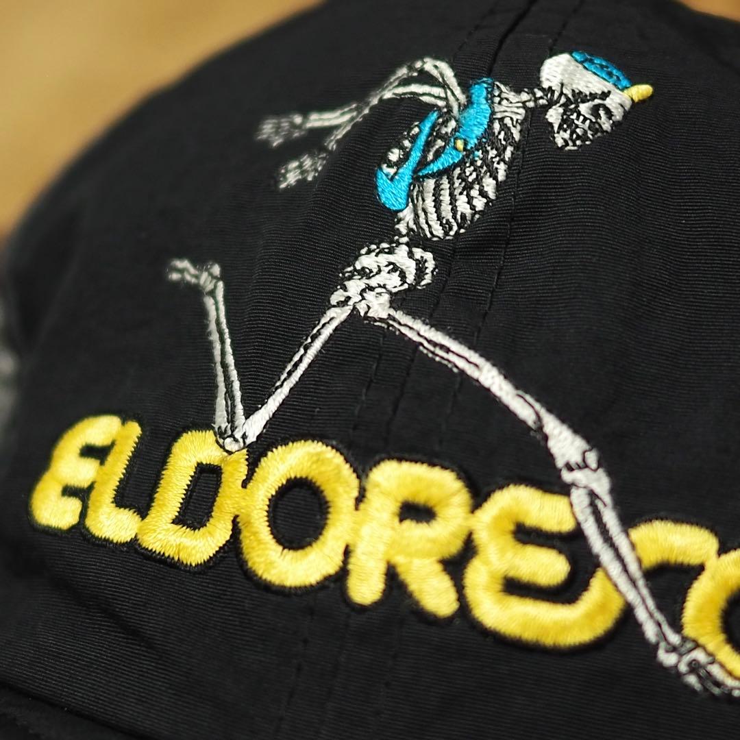 【美品】ELDORESO エルドレッソ ランニングキャップ ボーン ブラック
